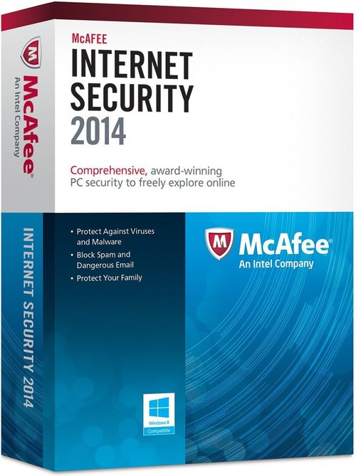 With the McAfee Internet Security 2014 stay safe from trojans, viruses, spyware, rootkits and more, with state-of-the-art anti-malware protection
