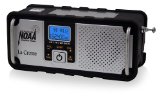 La Crosse Technology 810-106 NOAA/AM/FM Severe Weather Alert Radio with solar panel or hand crank recharging power, USA-made IC chip for High Quality Digital reception, mobile device charging port, rugged design with non-slip rubberized black finish and high intensity LED flashlight