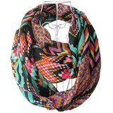 GYBest Hot Sale Multicolor Chiffon Soft Charming Sheer Infinity Scarf (Digitized/Black01)