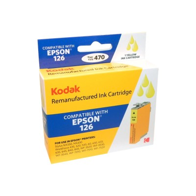Kodak - High Yield - yellow - remanufactured - ink cartridge (equivalent to: Epson 126) - for Epson Stylus NX330  NX430  WorkForce 435  545  63X  645  845  WF-3520  3540  7010