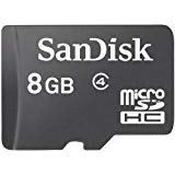 Sandisk Flash Memory Card - 8 GB - MicroSDHC, Black (SDSDQM-008G-B35)