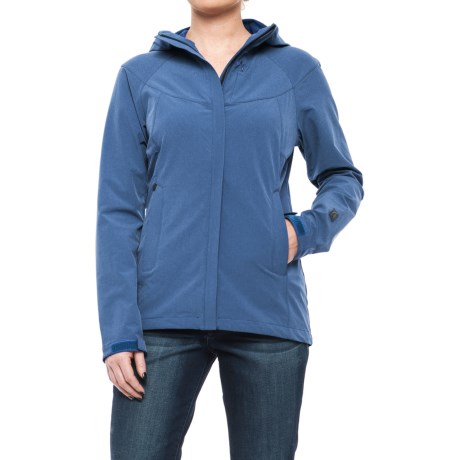 CLOSEOUTS . For light, stretchy comfort in the outdoors, reach for Sierra Designsand#39; All-Season soft shell jacket before heading out on your adventures. The water-repellent shell is infused with four-way stretch to keep you mobile and is lightly air permeable for breathable comfort. Available Colors: BLACK HEATHER, BLUE HEATHER, LILAC HEATHER. Sizes: XS, S, M, L, XL.