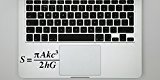 Black Hole Entropy (Bekenstein- Hawking) Physics equation decal by Buttered Kat (Black)
