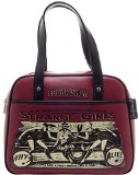 Women's Sourpuss Strange Girls Bowler Purse Oxblood