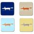 Scion?s Mr Fox Coasters will add a splash of colour to your dining table. Crafted from durable melamine and heat resistant cork, the coasters compliment the ceramics range designed by Keith Brymer Jones and are styled in contemporary colour combinations of indigo and white, neutral and orange, duckegg and orange and charcoal and yellow.  Features:    Scion Mr Fox Coasters- Set of 4  Crafted from durable melamine and heat ?resistant cork  Compliment the ceramics range designed by Keith Brymer Jones  Contemporary colour combinations  Dimensions: H: 10.5cm x W: 10.5cm x D: 0.5cm