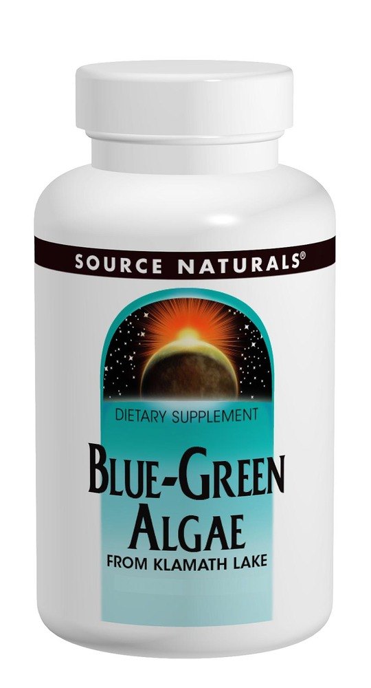 Blue-Green Algae by Source Naturals Inc. 4 oz Powder Source Naturals blue-green algae is wildcrafted and harvested in the prime upper regions of upper klamath lake oregon and is of the highest quality available. It's name come from two color pigments it contains phycocyanin which is blue and chlorophyll which is green. The short-chain low molecular weight proteins yielded from this remarkable algae are easily reduced and assimilated in the body's digestive process. Blue-green algae also contains