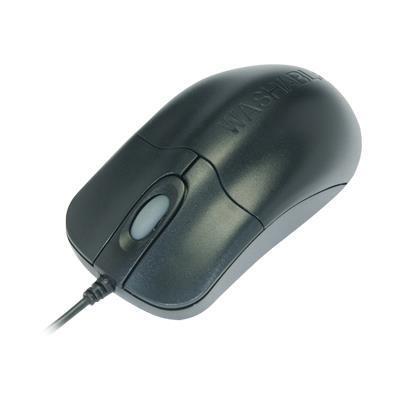 Seal Shield Silver Storm Waterproof - Mouse - optical - 2 buttons - wired - PS/2 - black