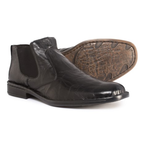 CLOSEOUTS . Always classic and good-looking, these Josef Seibel Douglas 22 Chelsea boots pair equally well with jeans for the weekend or suits for the office. Available Colors: BLACK BOZEN. Sizes: 43, 44, 45.