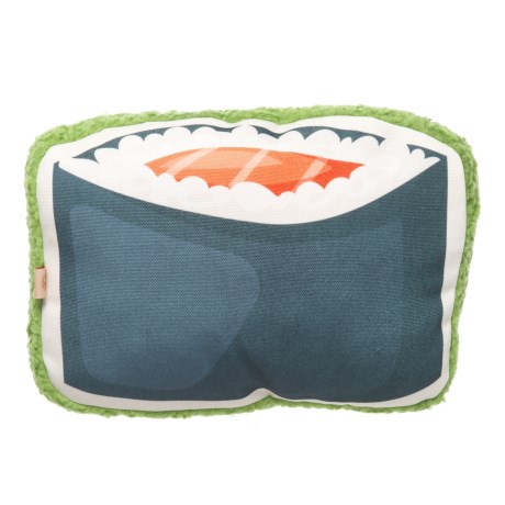 CLOSEOUTS . Complete with a plush sherpa back and an internal squeaker, this Doghaus Sushi stuffed pillow dog toy will be loved by your dog almost as much as you love real sushi. Available Colors: SUSHI.