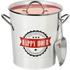 The Parlane small round ice bucket is ideal for storing ice at summer parties or BBQs. Made of tin with a vintage white design, the bucket includes a metal lid and scoop. Complete with a metallic rim around the edge and a contrast red ?Happy Hour? stamp to the front. ? A.D.  Metal  Height: 24cm