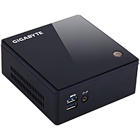 GIGABYTE GB-BXi5H-5200 (rev. 1.0) 2 x 204Pin SO-DIMM Intel HD Graphics 5500 Black Mini-PC Barebone Onboard Video: Intel HD Graphics 5500 Wireless LAN: IEEE802.11ac, Dual Band Bluetooth: BT 4.0 HDMI: 1 Memory slot: 2 x 204Pin SO-DIMM Memory Type Supported: DDR3 1600/1333, 1.35V Serial ATA: 1 x SATA 6.0Gb/s CPU Type: 5th generation Intel Core i5-5200U 2.2GHz / 2.7GHz