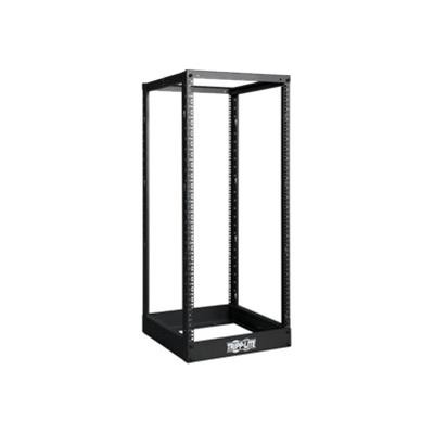 Tripp Lite 25U 4-Post Open Frame Rack Cabinet Square Holes 1000lb Capacity - Rack - open frame - black - 25U