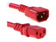 Oncore Power Power Extension Cord Type: Extension Cables Color: Red Connector Detail: Connector on First End:IEC 60320 C13  Connector on Second End:IEC 60320 C14 Specifications: Voltage Rating:125 V AC Features: Standard Warranty:Lifetime Limited