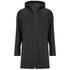 Men?s ?Botego? long black rain jacket from HUGO in a water-repellent material. Fastened with a full-length dual zip, the mid-thigh length jacket features an oversized hood and can be converted into a bag via the left zip pocket. Complete with a funnel neckline, branded metal details and two concealed zip pockets to the front. ? A.D.  Polyamide