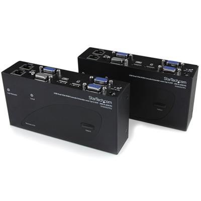 StarTech.com USB Dual VGA over Cat5 KVM Console Extender - KVM extender - up to 656 ft