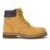Men?s ?Stoke? rugged leather boots from Jack & Jones with a tan nubuck upper and a chunky rubber lug sole. Fastened with round woven laces, the workwear-inspired boots feature metal eyelets, dual lace hooks to the top and a contrast black padded ankle cuff. Complete with Jack & Jones branding to the tongue and outer sides. ? A.D.  Upper: Cow Leather. Sole: Rubber.