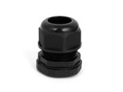 Black PG29 18-25mm Waterproof Locknut Stuffing Electric Cable Lead Wire Glands Type: HI - Wire & Cable Connectors & Insulation