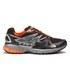 Designed to offer great stability and performance-enhancing comfort on the trails, the North Face men's 'Ultra Equity' are luxury off-road running shoes engineered using industry-leading technologies.  A lightweight FlashDry? upper keeps your feet dry by moving moisture away from your skin and features anatomically fitted cushioning for optimal comfort and foot support. At the midsole, triple density EVA is combined with a firm medial post and Pebax® heel CRADLE? technology for a cushioned yet responsive ride with proper foot positioning in your stride. This plush feel is exacerbated by a layer of EVA foam underfoot, and a Vibram® outsole provides full-length, trail-specific traction for maximum control in the direction of your stride.  A full lace-up front provides a secure fit, and the running trainer's sleek black and orange design is complete with the signature The North Face branding to the outstep. - L.R.  Features:    The North Face men's 'Ultra Equity' Trail running shoes in black and orange  Lightweight FlashDry? upper keeps your feet dry and comfortable  Plush cushioning in the heel, tongue and collar lining to keep you locked in on any run  Pebax® heel CRADLE? technology for proper foot positioning  20mm heel/10mm forefoot  EVA underfoot  Triple-density, compression-moulded EVA midsole  Softer-density crash pad for smooth landing and transition  Vibram® rubber outsole provides full-length, trail-specific traction  Reflective details for greater visibility in low-light conditions