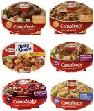 Hormel Compleats Meals - Variety Flavors (6 Count - 7.5 to 10 Ounce Microwavable Bowls) - Beef Stew, Meatloaf, Roast Beef, Spaghetti, Chicken Alfredo, Turkey Dressing
