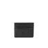 Black leather card holder from DKNY. Crafted from premium black leather, the card wallet features a hexagonal textured reverse and offers three credit or business card slots to the front and back. Complete with signature DKNY branding embossed to the front. ? L.R.  100% Leather  Dimensions: H: 7.7 x W: 11.1cm
