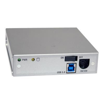 CRU DataPort Data Express MoveDock - Storage mobile rack - 3.5&quot; - SATA 3Gb/s - 300 MBps - USB 3.0 - silver