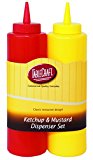 TableCraft 112KM Nostalgia 2-Piece Ketchup and Mustard Dispenser Set, 12-Ounce