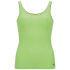 Simple and stylish, the Anne vest from Brave Soul is neon lime green with a scooped neck and back. Crafted from a soft cotton blend, the regular fit cami is finished with navy blue logo detail to the hem. - E.D