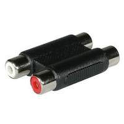 C2G RCA Stereo Audio F/F Coupler - Audio coupler - RCA (F) to RCA (F) - black