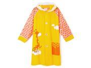 SODIAL Student Raincoat Children Cartoon rainproof Rain Coat Waterproof Poncho Rainwear(Orange giraffe) L:110-120cm(appropriate height)