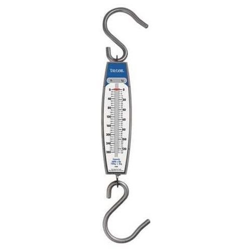 Mechanical Hanging Scale, Capacity 127kg/280 lb, Linear Display, Includes Hook, Accuracy 1 Percent, Material Steel, Graduation Type 5 lbs, Overall Height 14 In, Overall Length 14 In, Overall Width 4 In.