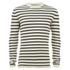 Men?s striped waffle knit cotton jumper from Selected Homme. Crafted from a woven pure cotton fabric and cut with a regular fit, the pullover sweater comprises a ribbed crew neck, long sleeves with ribbed cuffs and a straight hem.  100% Cotton