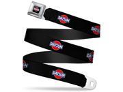 Classic Datsun Logo Full Color Black Red White Blue Classic Datsun Logo Seatbelt Belt Size: X-Small Color Mapping: Multi-Color Gender: Male