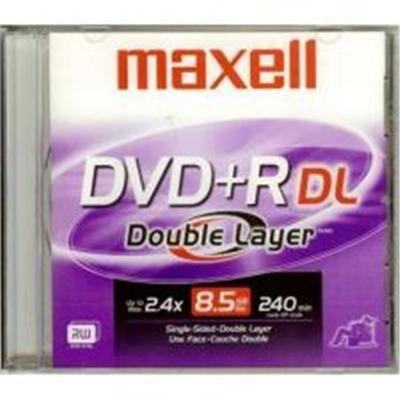 Maxell - DVD R DL - 8.5 GB 2.4x - jewel case