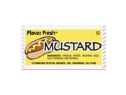 Flavor Fresh Mustard Packets .317oz 200/Carton Brand: Diamond Crystal
