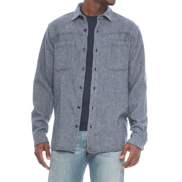 CLOSEOUTS . This Woolrich washed wool shirt has the soul of a light jacket and a smooth lining to fit over a T-shirt, plus the plush warmth you love for crisp days spent outdoors. The twill weave has a casually stylish tweedy look, too, perfect for when the fun moves indoors. Available Colors: DEEP INDIGO, GRAY HEATHER. Sizes: S, M, L, XL, 2XL, 3XL, 4XL, 5XL.