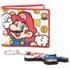 This giftset includes a premium bi-fold wallet and keychain, both of which have been designed with a Super Mario theme. The wallet features a large motif of Mario with various helpful items scattering the background on top of a white colouring and red trim.  Inside the wallet you will find white interior with a coin pouch, card slots and a note compartment, all finished off with detailed professional stitching. The rubber keychain features a jumping Mario motif with a metal chain and loop connection.  Features    Bi-fold Wallet  Mario Rubber Keychain  Super Mario Themed  Coin Pouch  Three Card Slots  Notes Compartment  Professional Stitching  Wallet Colour: White with Red Trim  Officially licensed Nintendo Merchandise
