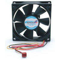 StarTech.com 80x25mm Dual Ball Bearing Computer Case Fan w/ TX3 Connector - System fan kit - 80 mm