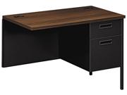 HON P3235RZP Metro Classic Workstation Return, Right, 42w x 24d, Columbian Walnut/Black Type: Drawer Cabinets Color: Black