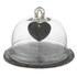 Keep food fresh and protect it from flies and other bugs with the glass food cover from Parlane. The protective cover also acts as a sophisticated way to serve and present food at dinner parties and gatherings. The set includes a glass dome topped with a handle and a slate tray. A heart-shaped piece of slate with a rope hanging loop enhances the decorative appeal. ? R.R.  Features:    Dome-shaped glass food cover with slate tray from Parlane  Keep food fresh and protect it from flies  Use to present and serve food  Sophisticated tableware piece   Contents:    1 x Slate tray  1 x Glass dome  1 x Heart-shaped slate decoration with rope hanging loop   Dimensions: 15.5 x 22cm