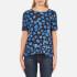 Women?s printed ?Yana? top from Selected Femme. Cut from a soft lightweight fabric in a relaxed fit, the blouse comprises a round neckline, loose short sleeves and a straight hem. Complete with all over abstract print.  100% Viscose Model is 175cm/5'9  and wears a size EU 36/UK 8.