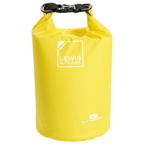 CLOSEOUTS . Excellent for camping and kayaking, Lewis N Clarkand#39;s Waterseals 5-liter dry bag keeps your clothing, gear and food dry and protected. Available Colors: YELLOW.