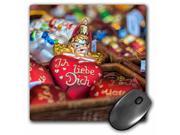 3drose German Glass Christmas I Love You Ornaments, Rothenberg, Germany - Mouse Pad