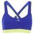 Performance and style unite in this high-support adidas ?GT Supernova? sports bra. Crafted from a lightweight and soft-textured polyester fabric, the bra is designed to keep you cool by moving sweat away from the body via heat and moisture dissipating materials, ensuring you remain cool, dry and comfortable from start to finish.  A cross-back design and the natural stretch of the fabric provides comfortable support that keeps up with your pace, while reflective details offer greater visibility and safety when performing in low-light conditions. The ?GT Supernova? sports bra?s sleek blue and yellow design is complete with signature printed adidas branding. ? L.R.  Features:    adidas women?s ?GT Supernova? sports bra  Made from a lightweight and fast-drying polyester fabric  Cross-back straps  U-shaped neck  Soft seams and three screen-printed stripes for comfort