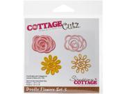 CottageCutz CC132 Doodle Flower Die Set 3 Craft Type: Craft Accessories