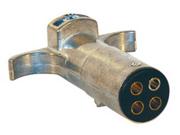 Hopkins 52006 4-Pole Heavy Duty Rounds Vehicle To Trailer Wiring Connector Features: PreWired And Plug-In Simple  Offers Total Flexibility  Includes Matched Set Plug And Socket  Includes Mounting Bracket/Wire And Splices  Includes Mounting Hardware  Includes Step-By-Step Procedures And Diagrams  100 Percent Tested  90 Day Warranty From The Date Of Original Purchase Height: 6.88" Width: 3.88" Length: 2.25" Weight: 0.11 lbs