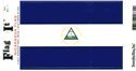 Nicaragua flag decal for auto, truck or boat