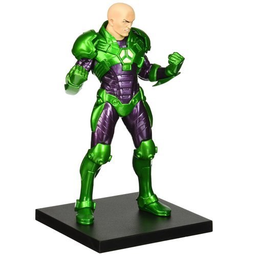 Lex Luthor is a fictional supervillain appearing in American comic books published by DC Comics, and is the archenemy of Superman. The character was created by Jerry Siegel and Joe Shuster, and first appeared in Action Comics #23 (April 1940). One of the most intelligent people in the world, Lex Luthor is a power-mad American billionaire, gifted scientist and inventor, business magnate, and philanthropist to the city ofMetropolis. He is a charismatic, well-known public figure in Metropolis, and his goals typically center on killing Superman, who Luthor views as an obstacle in his megalomaniacal goals and as a threat to the very existence of humanity.  Portrayed in his NEW 52 set of armor, Lex appears to have jumped straight off the comic page Highly detailed sculpt brings out all the details in Lex's armor Standing 20 cm tall (7.9 inches) in 1/10 scale, Lex Luthor is a great fit with the rest of the ARTFX  line!