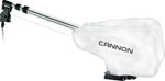 "Cannon Downrigger Cover Brand New Includes One Year Warranty, Product # 1903030 (Black), 1903031 (White) The Cannon Downrigger Cover provides perfect protection against all the outside elements with a secure velcro fit and non-abrasive backing