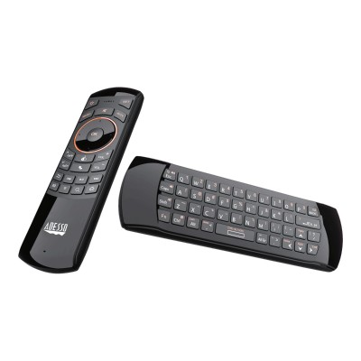 Adesso SlimTouch 4030 - Keyboard  mouse and remote control set - wireless - 2.4 GHz - black
