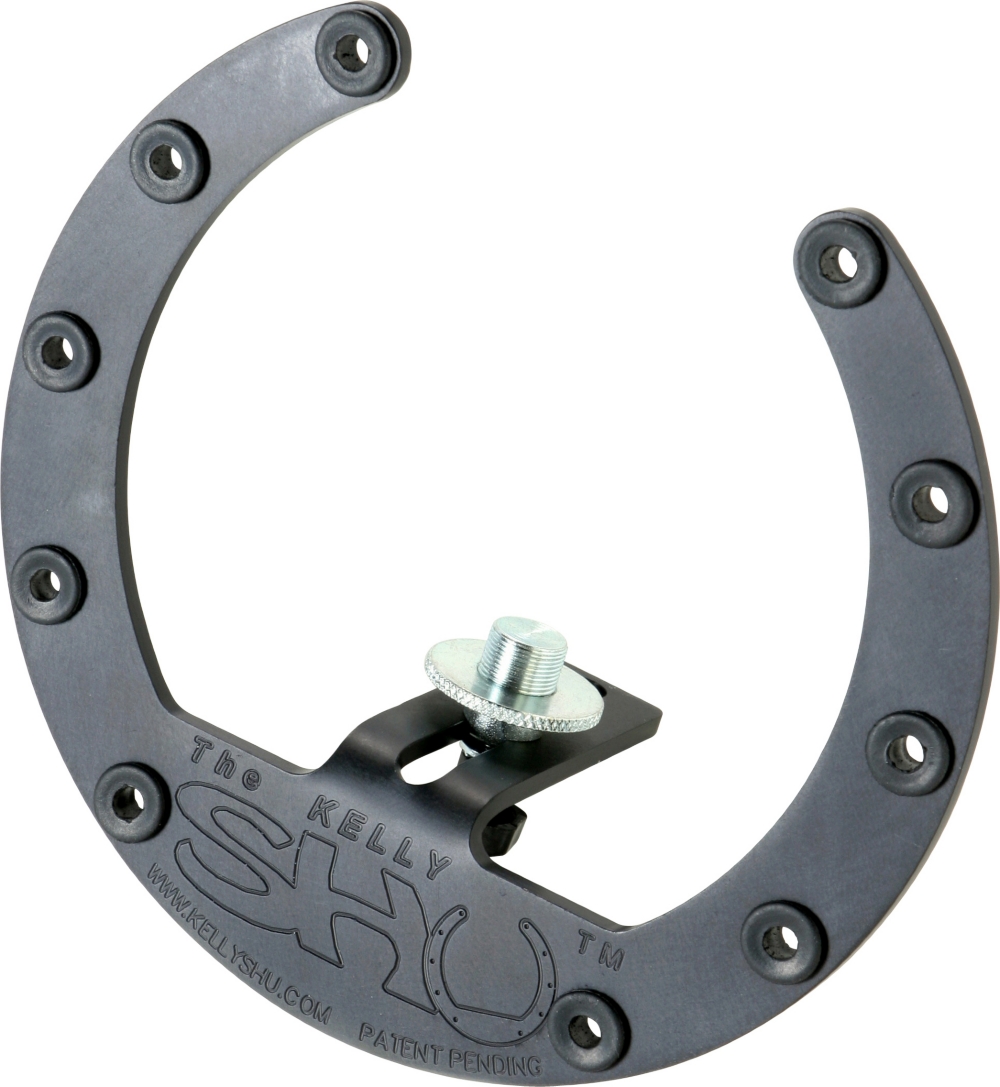 The Kelly SHU Pro is a whole new approach to kick drum microphone mounting systems. Both internal and external installations of the system use the bass drum's preexisting hardware, which then becomes the framework for an integrated kick drum microphone shock mount and isolation support system. The Pro series drum mic mount has been road-tested and tour-approved by many of today's professional drummers and sound engineers. Through their constant set-up, teardown and travel on the road, the Kelly